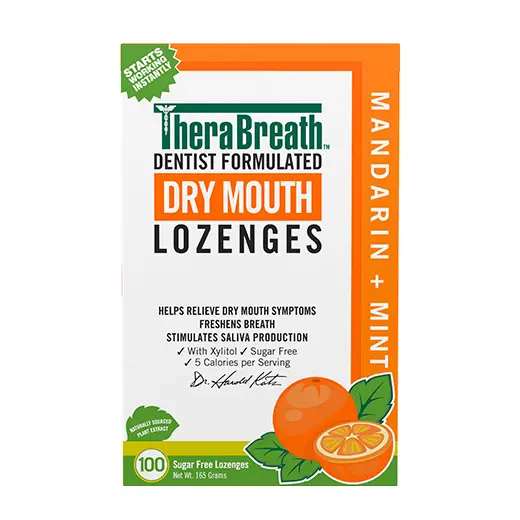 Image of Dry Mouth Lozenges - Mandarin Mint product