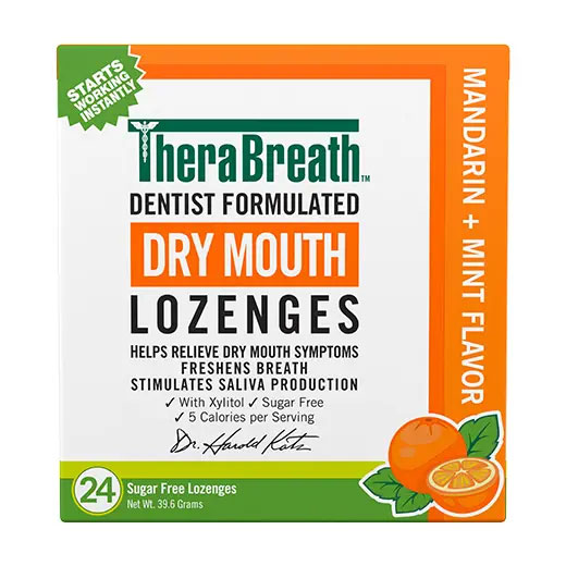 Image of Dry Mouth Lozenges - Mandarin Mint product